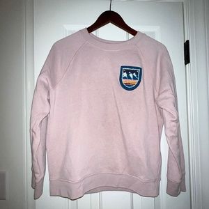 J. Crew Crewneck Sweatshirt with Patch detail